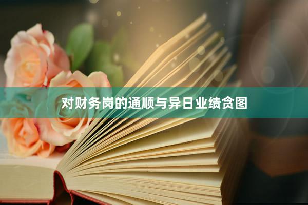 对财务岗的通顺与异日业绩贪图