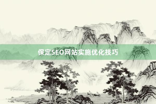 保定SEO网站实施优化技巧