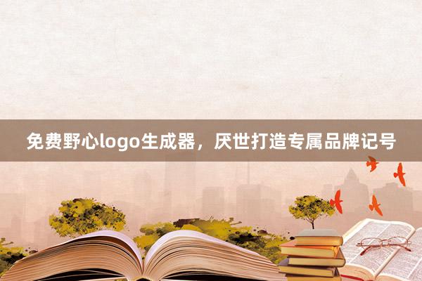 免费野心logo生成器，厌世打造专属品牌记号
